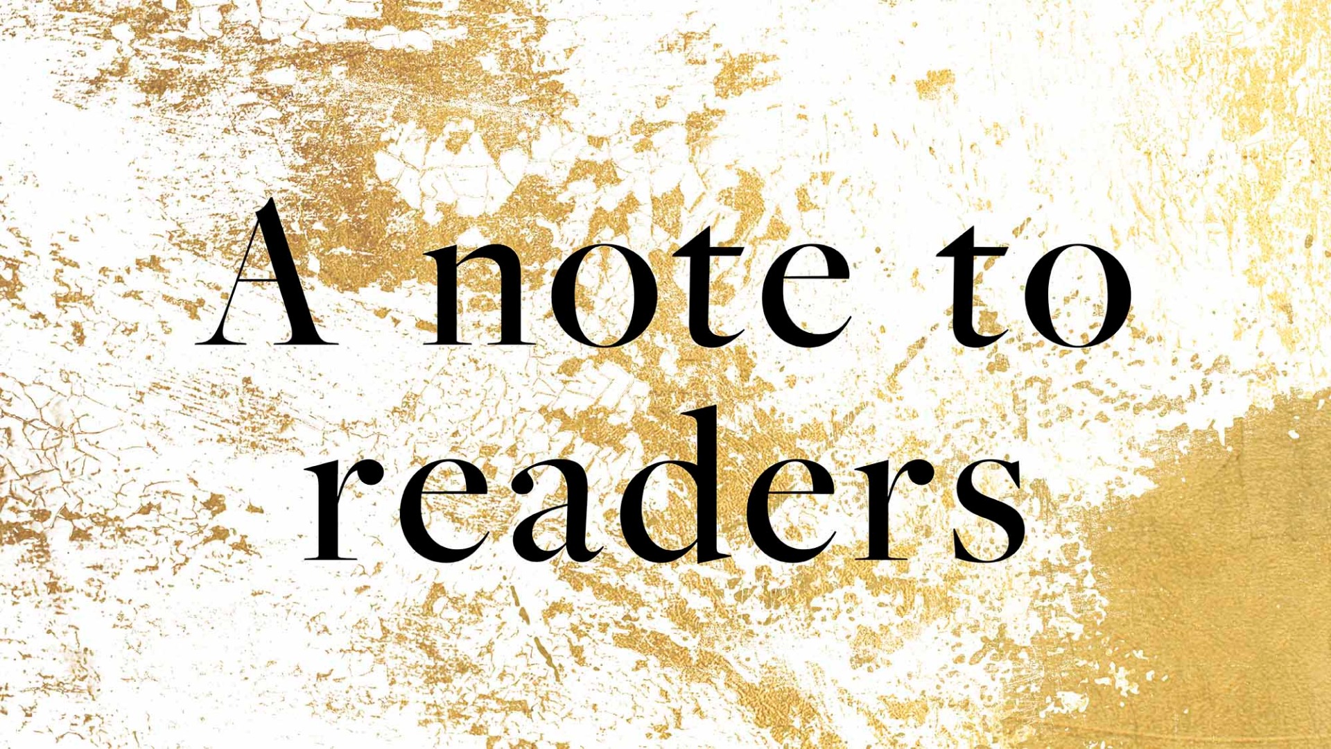 Terry Virgo: a note to readers